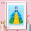 Bighsm 1 Bộ Quà Tặng Sinh Nhật Cho Trẻ Em Bé Gái Trẻ Em Poking Vải Nghệ Thuật DIY Xếp Hình Đâm Thủ Công Bộ Dụng Cụ Công Chúa Poke Sticker Board Martijn