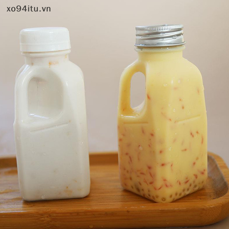 Xoitu 1PC Trong Suốt Trẻ Em Bình Nước Nhựa Chai Nước Uống Sữa PET Chai Có Nắp Cắm Trại Đi Bộ Đường Dài Drinkware VN