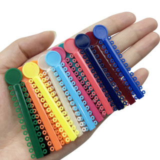 40sticks Nha Khoa Chỉnh Nha Dây Buộc Dây Buộc Nhiều Màu Sắc Cho Chân Đế Nẹp Chỉnh Nha Vật Liệu Điều Trị