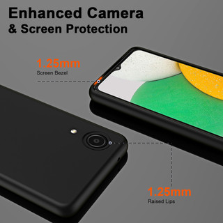 Dành Cho Samsung A03 Core Ốp Lưng Silicon Lỏng Nâng Cấp Với Cạnh Vuông Bảo Vệ Camera Mềm Chống Trầy Xước Lớp Lót Microfiber Chống Sốc Mỏng Vỏ