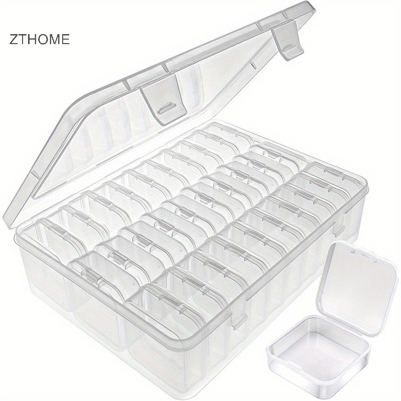 Zthome DIY Kim Cương Paing Thêu Hộp Bảo Quản, Móng Tay Nghệ Thuật Trang Sức Kim Cương Giả Khảm Hộp Bảo Quản, al Hộp Bảo Quản HOT