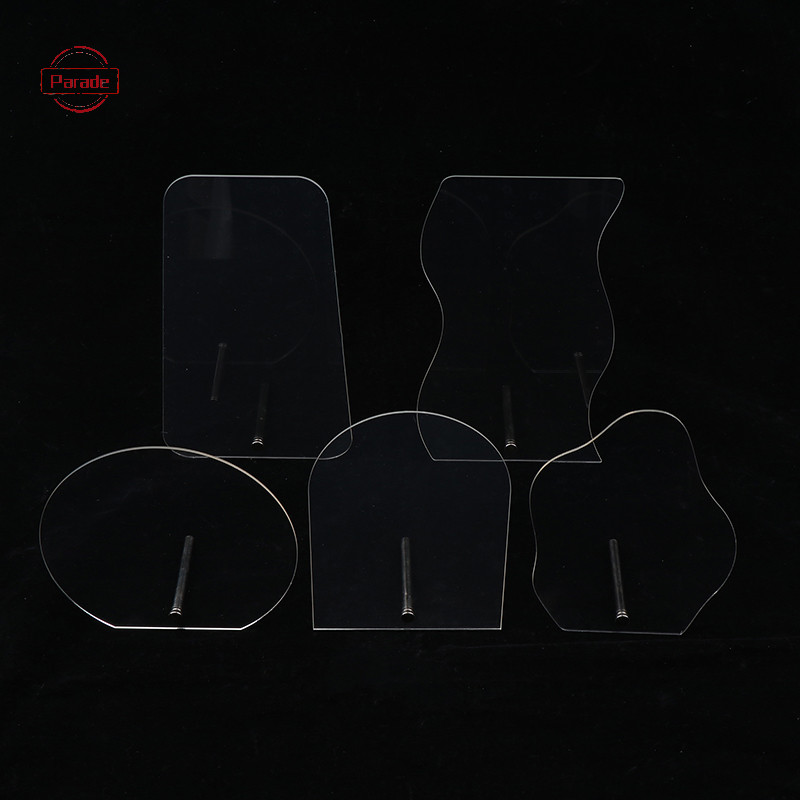 Parade Không Đều Acrylic Trong Suốt Matte Dụng Cụ Làm Móng Tay Giả Móng Tay Giá Đỡ Hiển Thị Đứng Thẻ Màu Móng Tay Nghệ Thuật Hiển Thị Bảng VN