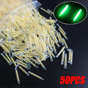50 Cái / lốc 2.2-4.5 Mm Ánh Sáng Ban Đêm Phao Câu Cá Bóng Sáng Dính Câu Cá [Mới]