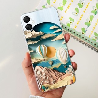 Dành Cho Samsung Galaxy A06 Ốp Lưng SM-A065F Hoa Phổ Biến Silicon Mềm Mỏng TPU Điện Thoại Dành Cho Samsung A06 A 06 2024 Vỏ