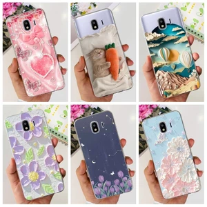 Dành Cho Samsung Galaxy J4 2018 Vỏ J400F J400G Ốp Lưng Silicon Hoa Thời Trang Mềm TPU Điện Thoại Cho Samsung J4 2018 Ốp Lưng