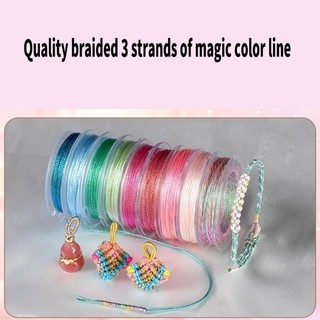 Flgo Thời Trang Sân Lấp Lánh Polyester Dây Chắc Chắn Trang Sức Làm Chủ Đề Với Màu Lấp Lánh Cho Vòng Tay Và Neckla