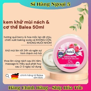 Kem khử mùi hôi nách Balea Deocreme với baking soda, 50ml - Nội địa Đức Đủ Bill