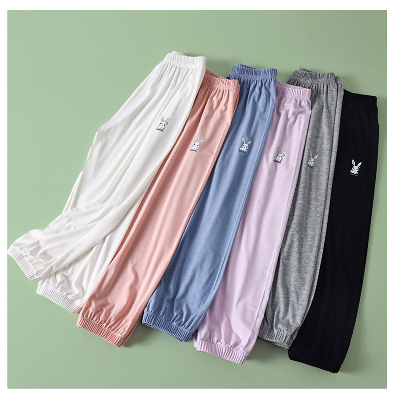 Bé Gái Loại A Ice Silk Bloomers Quần Giữa Lớn Trẻ Em Yoke Quần Chống Muỗi Mùa Hè Thoáng Mát Thoải Mái 100-170 Kích Thước USLU