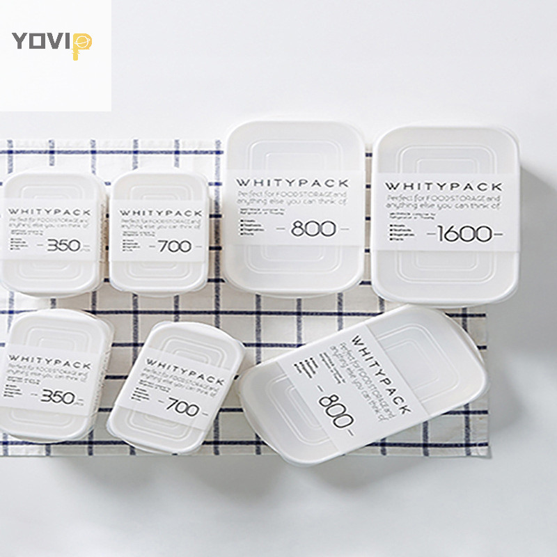 Yovip Nhật Bản Hộp đóng gói thịt Thực phẩm Tủ lạnh Bảo quản trái cây Bảo quản rau củ Chuẩn bị mảnh VN hộp chia