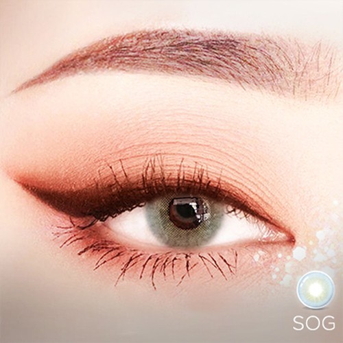 Lens cận SOG màu xám tây sáng 💥HÀNG CAO CẤP💥 Kính áp tròng Hàn Quốc có độ cận (0-6), độ ẩm cao cho mắt nhạy cảm