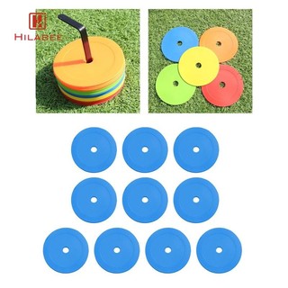 Hilabee 10 Nón, Đĩa Sàn Chống Trượt Bút Đánh Dấu Linh Hoạt Cho Huấn Luyện Viên Đội Thể Thao Golf Bóng Chày Bóng Rổ