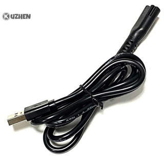 Kuzhen 8148 / 8591 / 8504 Tông đơ cắt tóc điện Nguồn điện Dây cáp sạc USB màu đen HOT