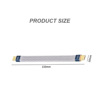 Cáp USB4.0 linh hoạt HAVENLYCO, Dây sạc nhanh PD 240W USB C sang Type C, Chip đánh dấu điện tử chuyên nghiệp Cáp dữ liệu ngắn 8K 60HZ