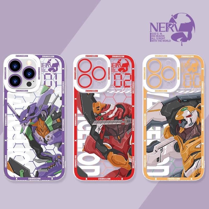 Ốp Lưng EVA Evangelion Ikari Shinji Fighter Cho Iphone 15 Pro Max 16 14 11 12 13 Mini X XS XR 7 8 Plus Vỏ Điện Thoại Mềm Mát Anime Hoạt Hình Ốp Lưng Silicon Trong Suốt