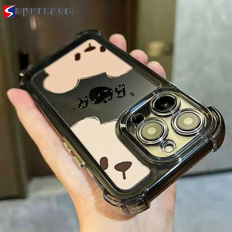 Phim Hoạt Hình Gấu Trong Suốt Cho Realme 16 15T 15 P4 Power Narzo Power 90X 90 80 Lite Note 80 70T C85 C83 C71 C75 C75X C67 Neo8 7 Turbo GT8 7 Pro 5G 4G Vỏ Điện Thoại Mềm Vỏ Dễ Thương
