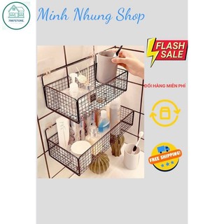 Kệ Lưới Đựng Đồ Nhà Tắm Dán Tường - Kệ Nhà Tắm- Kệ Để Bồn Cầu - Tiện Lợi Dùng Cho Mọi Vị Trí - Kèm 2 Mi
