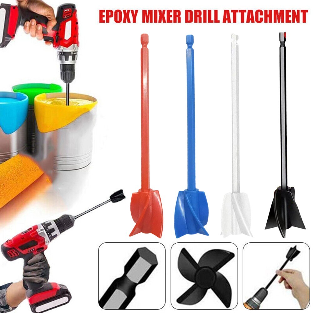 ✨Leym✨Máy trộn Epoxy Máy khoan sơn đính kèm Mái chèo Chất lỏng ổn định Đầu nhựa Khuấy