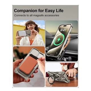 [JLK] Đế Điện Thoại Từ Tính Cho iPhone 17 ProMax 17 Air 16 15 14 13 PRO MAX Plus S25 S24 Ultra ốp z fold 6 7 Vỏ Điện Thoại Pai Z Loại Vỏ Kim Loại Viền-Less Giá Đỡ Di Động Đa Năng