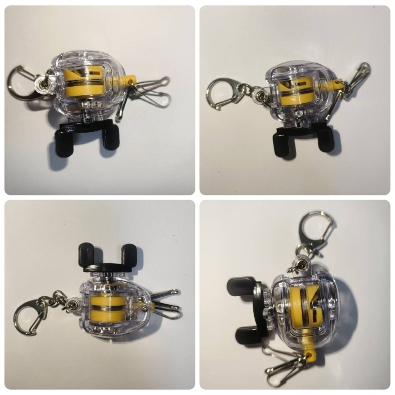 Móc khóa Mon Fishing Reel có dây co giãn, phù hợp cho kính thiên văn và nhiều mục đích khác