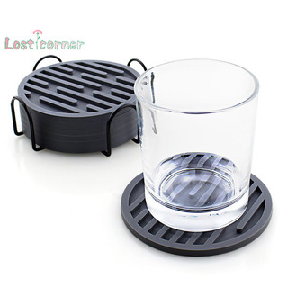 [Lostcorner] Thảm silicon chịu nhiệt Cốc lót ly tròn chống trượt Dụng cụ đặt bàn [Mới]