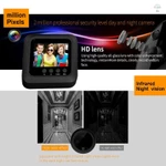 Camera an ninh Video tầm nhìn ban đêm IR 2,4 inch thông minh Phát hiện chuyển động Chuông cửa mắt mèo Trình xem màn hình độ phân giải cao — ảnh 5