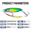 1 cái 7g / 10g / 15g / 20g / 25g / 30g kim loại jig nặng chậm chìm câu cá lure 8 màu đúc jig laser cứng mồi jigging lure