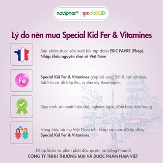 Siro Special Kid Fer Et Vitamines - Bổ sung sắt cho trẻ - Chai 125ml