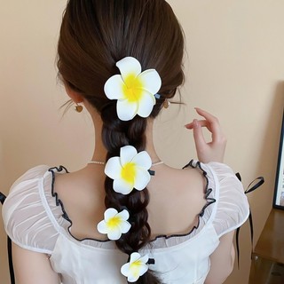 DREJEW Mùa Hè Mô Phỏng Hoa Trứng Kẹp Tóc Bên Bờ Biển Khu Nghỉ Dưỡng Phong Cách Kẹp Tóc Phụ Kiện Tóc Cao Cấp
