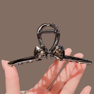 Mauropoli [Sẵn Sàng] Kẹp Tóc Giả Pha Lê Nơ Cảm Giác Cao Cấp Kẹp Tóc Lớn Tập Tóc Kẹp Đa Hình Kẹp Đầu Mặt Sau Kẹp Tóc Kẹp Tóc