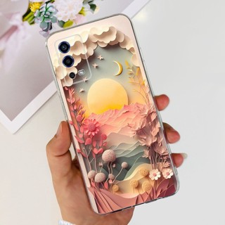 Dành Cho OPPO A55 4G Ốp Lưng CPH2325 Vỏ Chống Sốc Thời Trang Bướm Silicon Mềm Trong Suốt Cho OPPOA55 A 55 4G Vỏ Điện Thoại