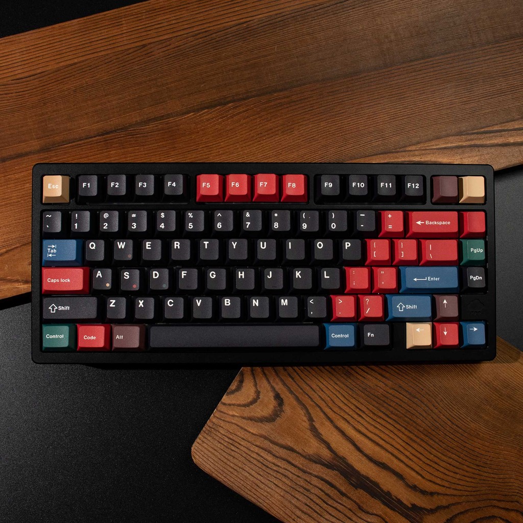 Đen Hỗn Hợp Ánh Sáng Keycaps 129 Phím PBT cherry profile Dye-Sub Keycaps Bộ Bàn Phím Cơ mx switch