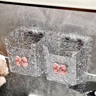 Ly cốc đựng bàn chải đa năng hình nơ phong cách hiện đại 10.5x8x11.5cm FE123