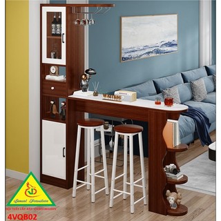 Quầy bar mini kiêm vách ngăn 4VQB02 ( Không ghế )- VĐ Smart Furrniture NỘI THẤT LẮP RÁP VIENDONGADV
