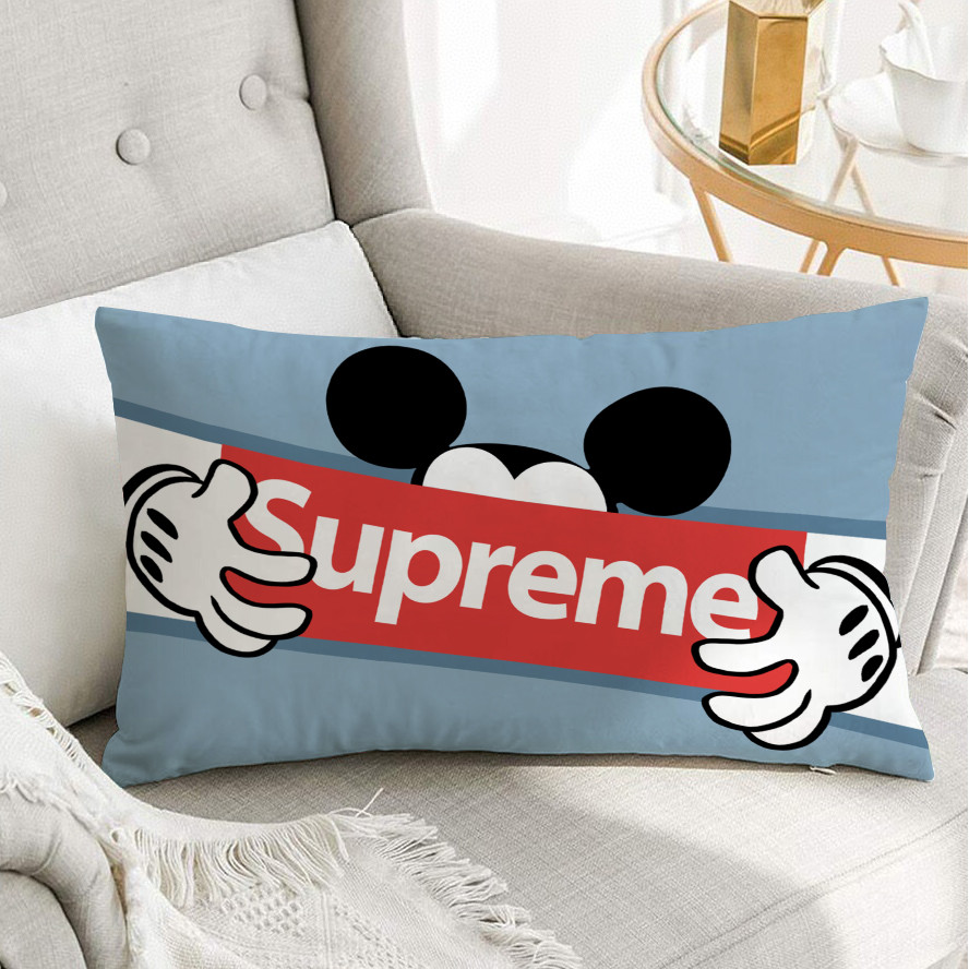 Vỏ gối hình chữ nhật chuột Mickey Vỏ gối Polyester in một mặt (Không có lõi)