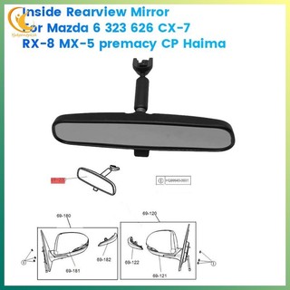 [Ygdgentgklh.vn] Gương chiếu hậu bên trong ô tô HG82-69-220 cho Mazda 6 323 626 CX-7 RX-8 MX-5 Premacy CP Haima 2 7 HG8269220Hg82-69-220b