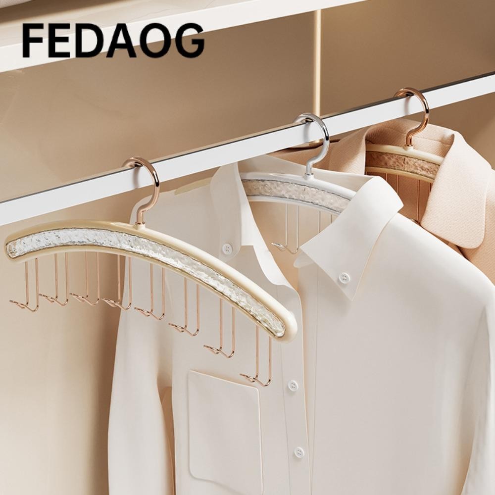 Móc treo quần áo sóng FEDAOG, Móc treo hỗ trợ đa cổng xoay đa chức năng ...