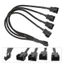 Treeling PWM Fan Splitter 4Pin Adapter Cáp 1 Đến 3 4 Máy Tính CPU Fan Splitter Quạt PC