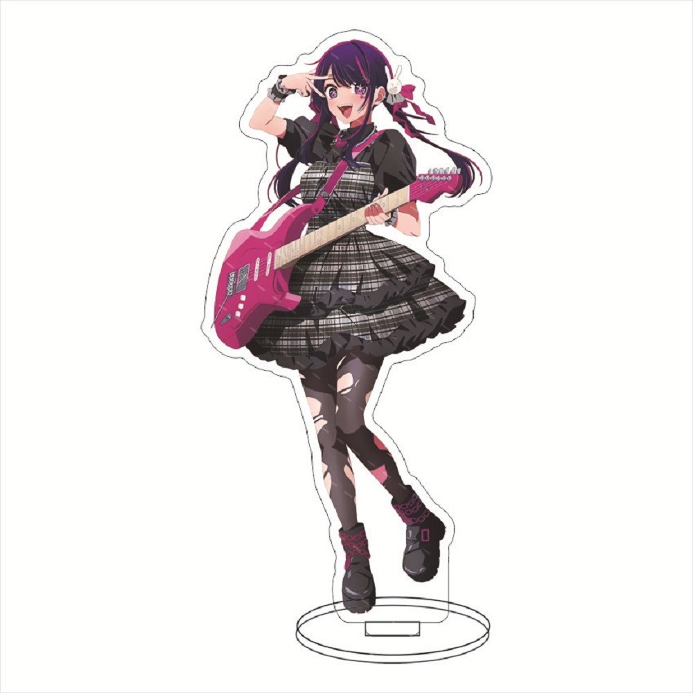 Móc Khoá, Mô Hình Standee Anime Oshi No Ko Nhân Vật Akuamarin Hoshino Ai Rubii Trang Trí Bàn Học, Làm Việc