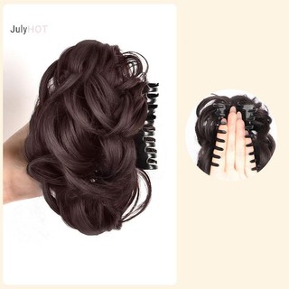 Julyhot Nữ Tóc Tổng Hợp Bun Bud Tóc Giả Túi Móng Vuốt Kẹp Để Tăng Tóc Đuôi Ngựa Tóc Mảnh Hàng Ngày Đảng Sống Động Như Thật Dụng Cụ Tạo Kiểu Massivedeals