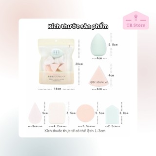Túi 7 mút trang điểm 6 kiểu dáng trang điểm Malian Nhật đa năng