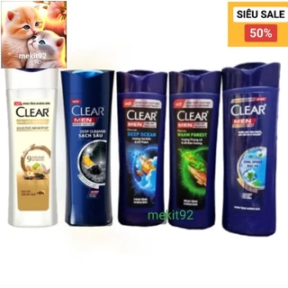 (70 Gr) Dầu gội Clear men hương gió biển & hổ phách - Dầu gội Clear men hương phong lữ & gỗ đàn hương