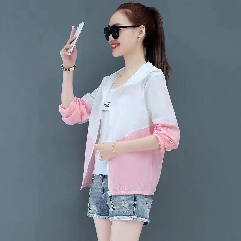 Chống tia cực tím Xuân Thu Hè Mới Áo Khoác Mỏng Thể Thao Ngắn Nhỏ Chống Nắng Quần Áo Nữ Mặc Ngoài