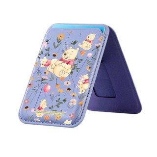 Happy Winnie The Pooh Họa Tiết Ví Cho iPhone 16 15 14 13 12 11 Pro Max Plus Thẻ Da Điện Thoại Cho Ốp Lưng Túi Bao