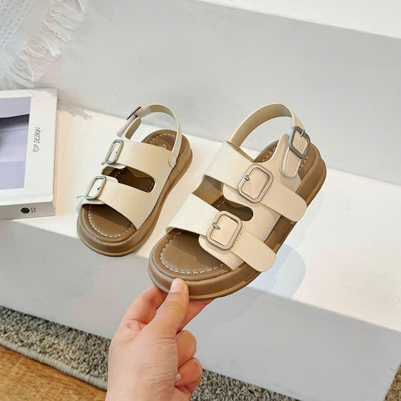 sandal bé gái dép quai hậu cho bé trai đi học quai ngang chống trượt nhẹ êm chân QCCC trắng, đen cho bé từ 2 tuổi A113