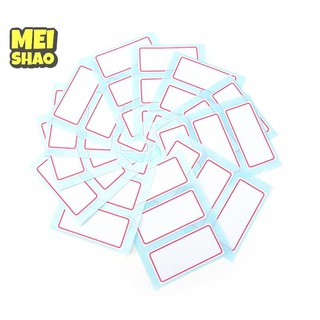 MeiShao 12 tờ nhãn tự dính nk nhãn ghi chú Thanh nhãn dán tên có thể ghi được