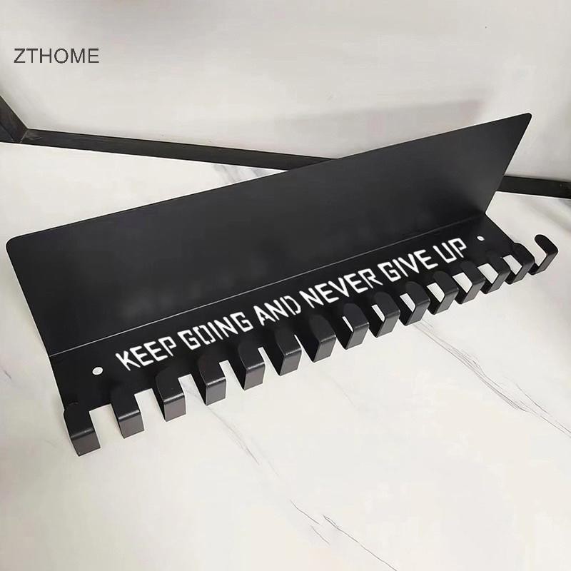 ZTHOME Huy Chương Hiển Thị Giá Treo Huy Chương Kim Loại Móc Treo Tường Giá Dung Tích Lớn Người Giữ Giải Thưởng Cho Bóng Rổ Thể Thao Karate HOT