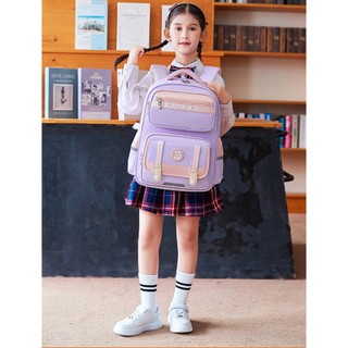SUNEIGHT - 22172 Balo học sinh Cấp 1 siêu nhẹ, chống gù, chống thấm nước, cặp sách học sinh tiểu học