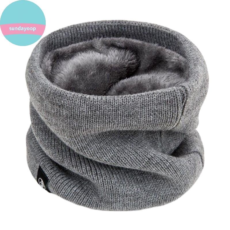 Sund Khăn Dệt Kim Mùa Đông Ấm Áp Snood Khăn Chắc Chắn Dày Len Cổ Ấm Unisex Nam Cổ Khăn Vòng Nữ Chui Đầu Khăn VN