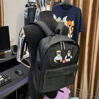 Balo Dê Gà 2 Giáo Sư Ngồi Bàn Làm Việc KCloset Cặp Đựng Sách Vở Laptop Size 40 Chất Dù Thời Trang Nam Nữ NA937