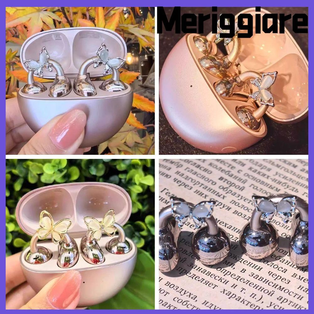 Khóa đường kính tai nghe MERIGGIARE, Kẹp trang trí tai nghe trang trí DIY, Zircon có thể tháo rời Dễ dàng lắp đặt Phụ kiện tai nghe